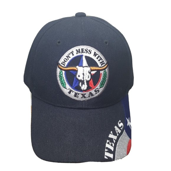 Don't Mess With Texas Adjustable Adult Baseball Ball Cap Trucker Hat - Picture 1 of 6